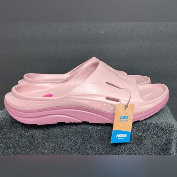 Hoka Ora Recovery Slide 3  Comfort Sandals Mens Size 14 New Color Salmon - Picture 1 of 9